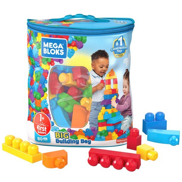 Mega Bloks First Builders Big Building Bag with Big Building Blocks,